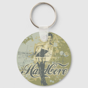 Harter Kern-Mädchen-T - Shirts und Geschenke Schlüsselanhänger