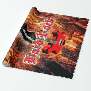 Harter Stein ins Feuer Geschenkpapier