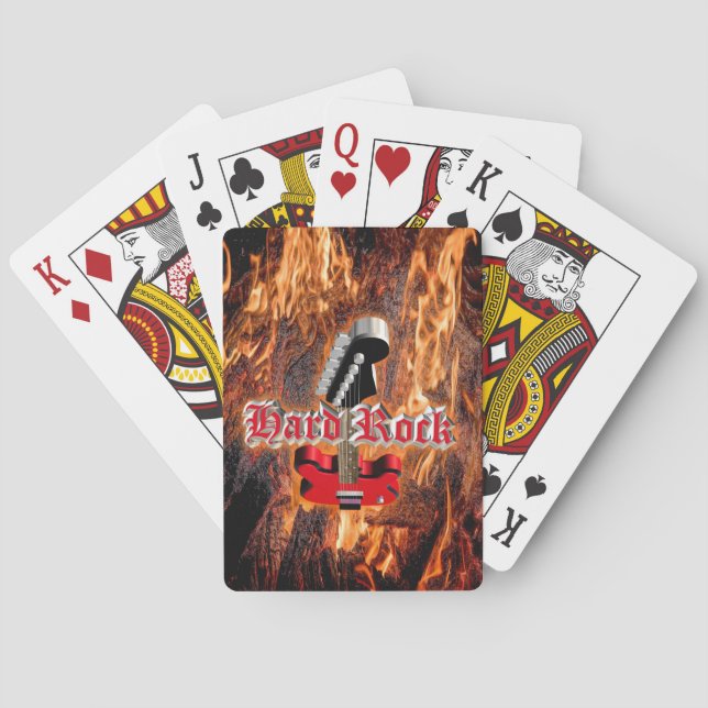 Harter Stein ins Feuer Spielkarten (Rückseite)
