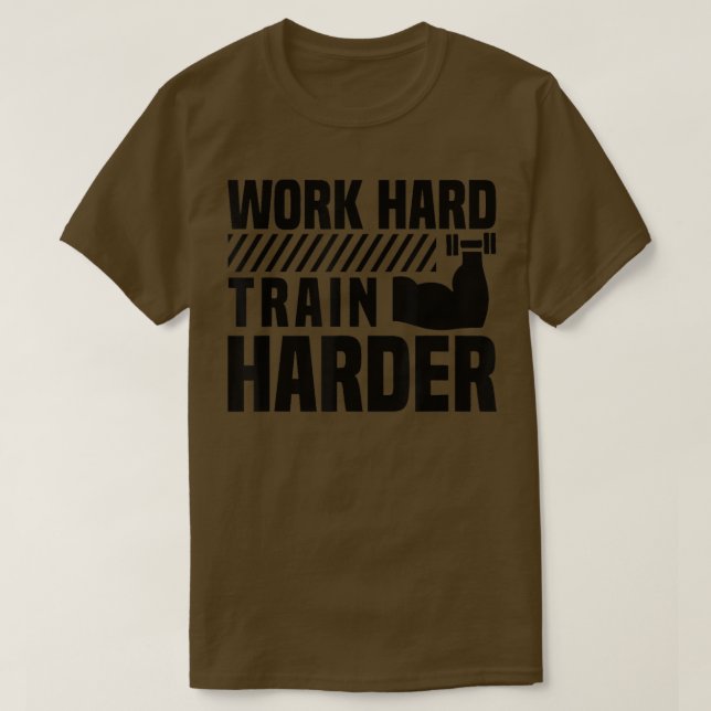 Harter TrainMotivationales Gym Workout 136 T-Shirt (Design vorne)