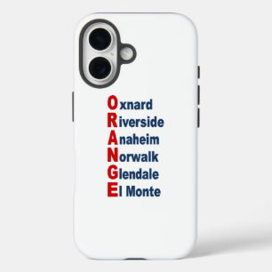 Hartes Apple iPhone 16 Case KALIFORNIEN TOURISMUS