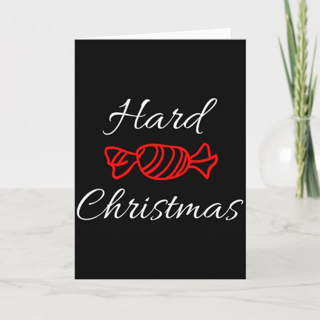 Hartes Bonbon-Weihnachten  Karte (Vorderseite)