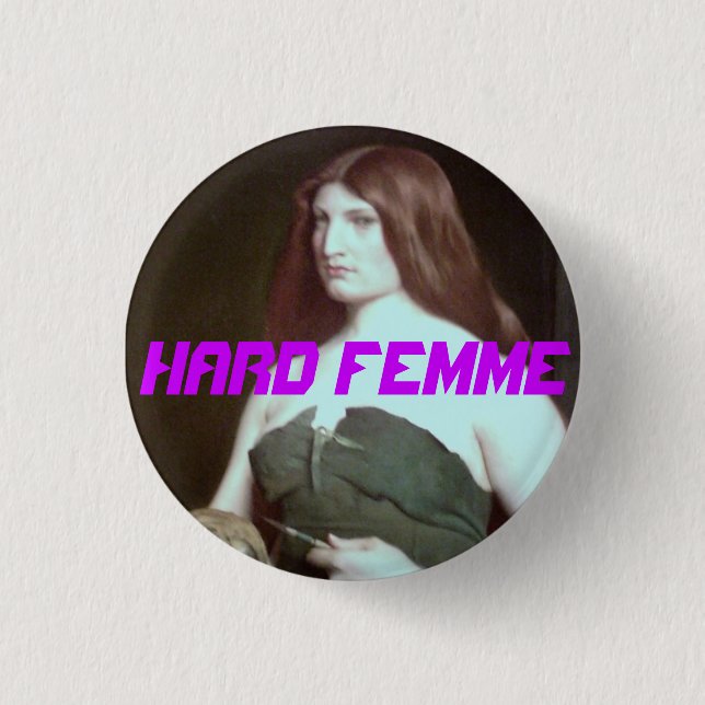 hartes femme Huntress-Button/-knopf Button (Vorderseite)