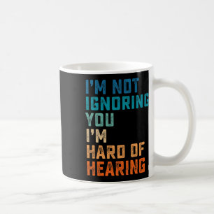 Hartes Gehör für die Gebärdensprache Selbstbewusst Kaffeetasse