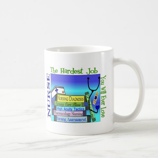 "Härtester Job Sie pflegend wird überhaupt Liebe-" Kaffeetasse (Rechts)