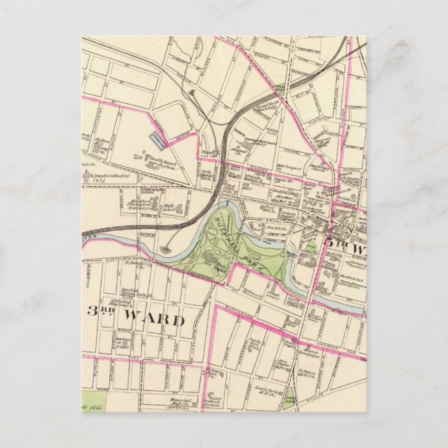 Hartford, Central Postkarte (Vorderseite)