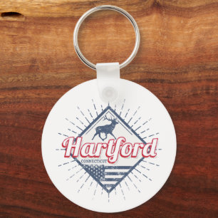 Hartford City Connecticut Vereinigte Staaten Schlüsselanhänger