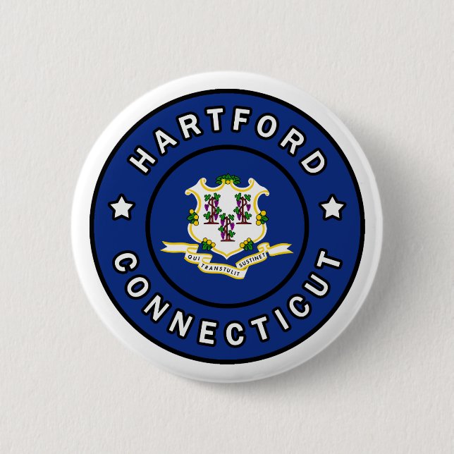 Hartford Connecticut Button (Vorderseite)
