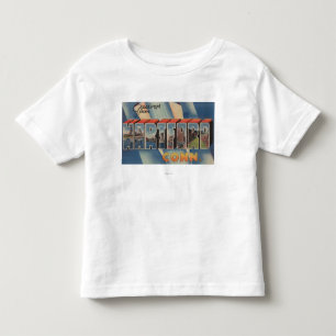 Hartford, Connecticut - große Buchstabe-Szenen 2 Kleinkind T-shirt
