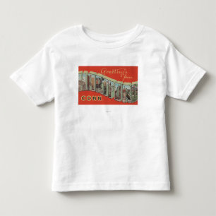 Hartford, Connecticut - große Buchstabe-Szenen 4 Kleinkind T-shirt