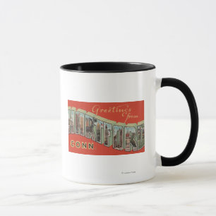 Hartford, Connecticut - große Buchstabe-Szenen 4 Tasse