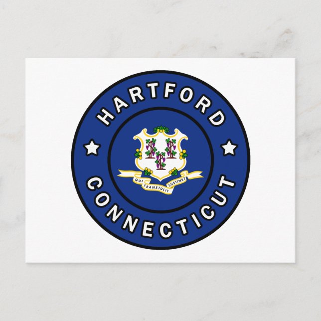 Hartford Connecticut Postkarte (Vorderseite)