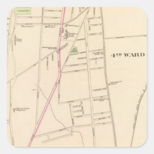 Hartford, Connecticut Quadratischer Aufkleber