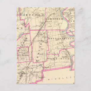 Hartford Landkreis Connecticut Postkarte