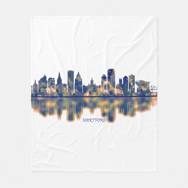 Hartford Skyline Fleecedecke (Vorderseite)