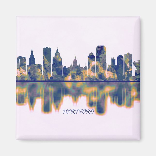 Hartford Skyline Magnet (Vorne)