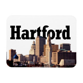 Hartford Skyline mit Hartford in Sky Magnet