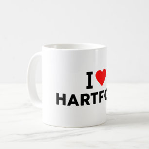 Hartford Vereinigte Staaten Liebesstadt Herz wie R Kaffeetasse