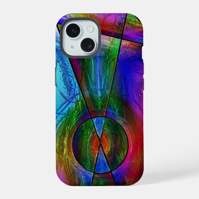 Hartglas 1 iPhone 15 hülle (Rückseite)