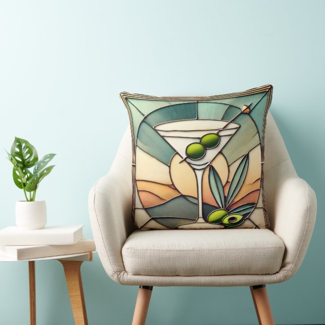 Hartglas 2 Mezquita Martini Kissen (Stuhl )