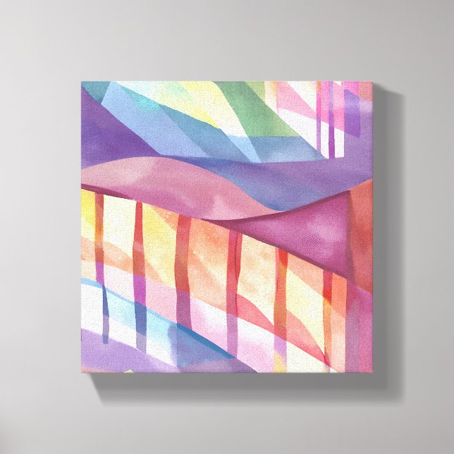Hartglas | Abstrakte und zeitgenössische Kunst Leinwanddruck (Vorderseite)