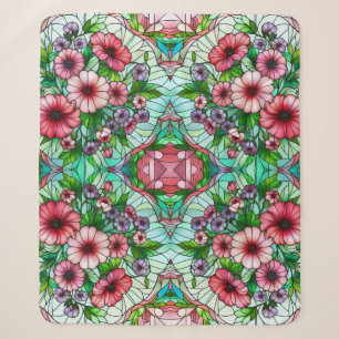 Hartglas-Blumendesign Sherpadecke