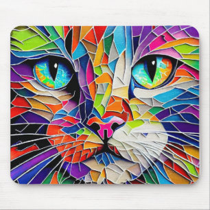 Hartglas Cat Mouse Pad Mousepad