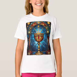 Hartglas Christlich-katholischer Heiliger Gral T-Shirt