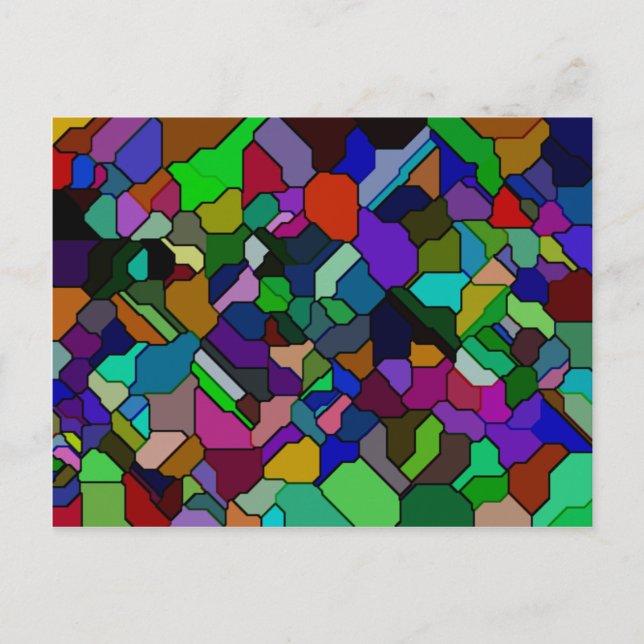 Hartglas-Fliesen-Postkarte Postkarte (Vorderseite)