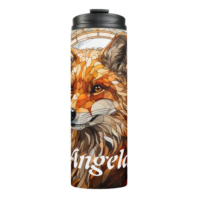 Hartglas Fox Thermosbecher (Vorderseite)