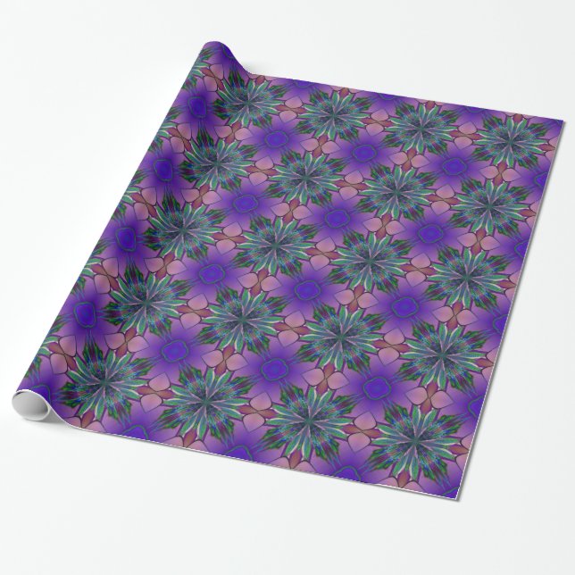 Hartglas Gardenia Geschenkpapier (Ungerollt)