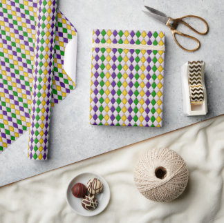 Hartglas Harlequin Geschenkpapier