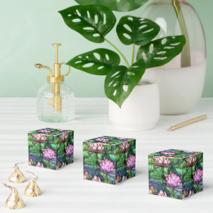 Hartglas Lotus Favor Boxes Geschenkschachtel