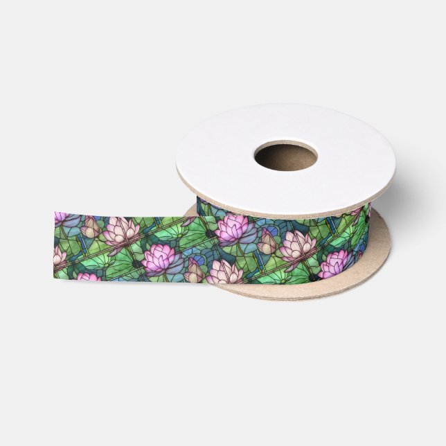 Hartglas Lotus Ribbon Satinband (Spule)