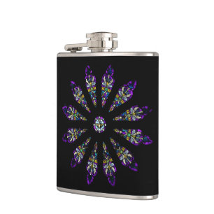 Hartglas Mandala Flask Flachmann