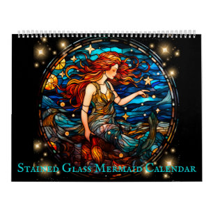 Hartglas Mermaid Kalender