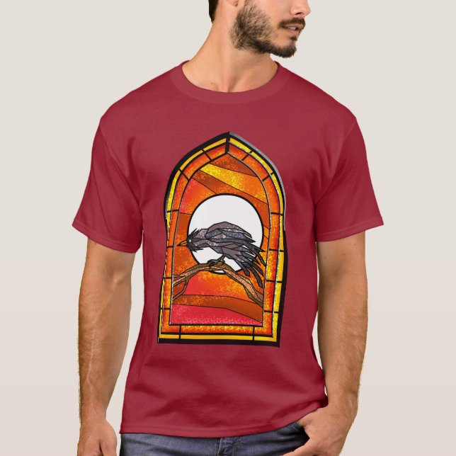 Hartglas Raven T-Shirt (Vorderseite)
