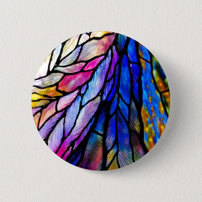 Hartglas, Tiffany - Stil, Button (Vorderseite)