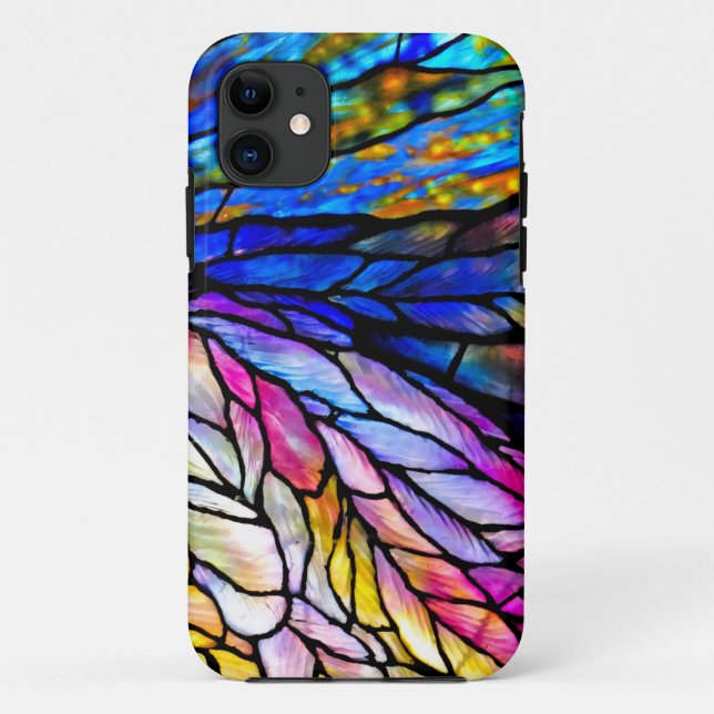 Hartglas, Tiffany - Stil, Case-Mate iPhone Hülle (Rückseite)