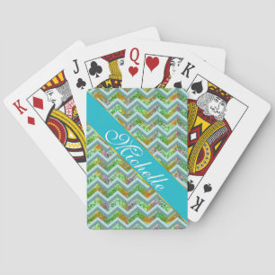 Hartglas ZigZag Spielkarten