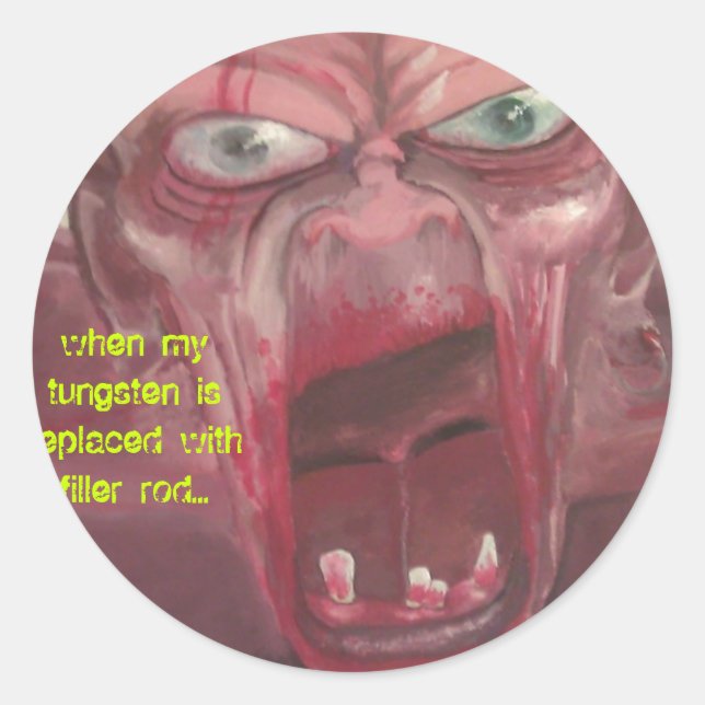 Hartkleber Runder Aufkleber (Vorderseite)