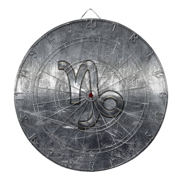 Hartkorn Zodiac Symbol Stresste Stahldekor Dartscheibe (vorne)