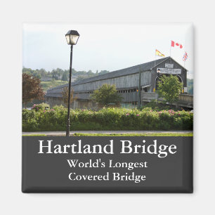 Hartland Bridge Plus long pont couvert Magnet