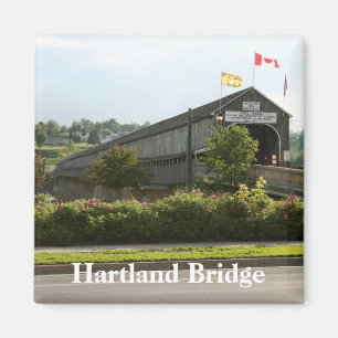 Hartland Bridge Plus long pont couvert Magnet