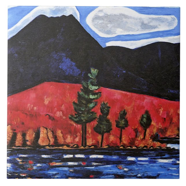 Hartley - Mount Katahdin, Maine, Vereinigte Staate Fliese (Vorderseite)