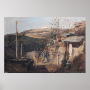 Hartmanswillerkopf, Ansicht von Roche-Sermet, 1915 Poster