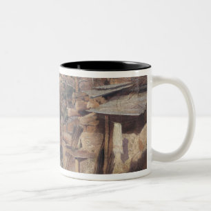 Hartmanswillerkopf, Ansicht von Roche-Sermet, 1915 Zweifarbige Tasse