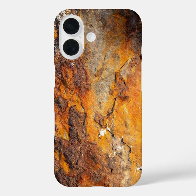 Hartmetalloberfläche mit Peeling iPhone 16 Hülle (Rückseite)