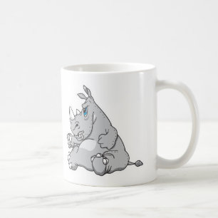 hartnäckig sitzendes Nashorn Kaffeetasse