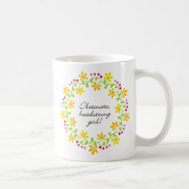 Hartnäckiger eigensinniger Mädchen Austen Stolz u. Kaffeetasse